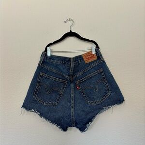 Levi's Women's Dark Blue Jean Shorts
